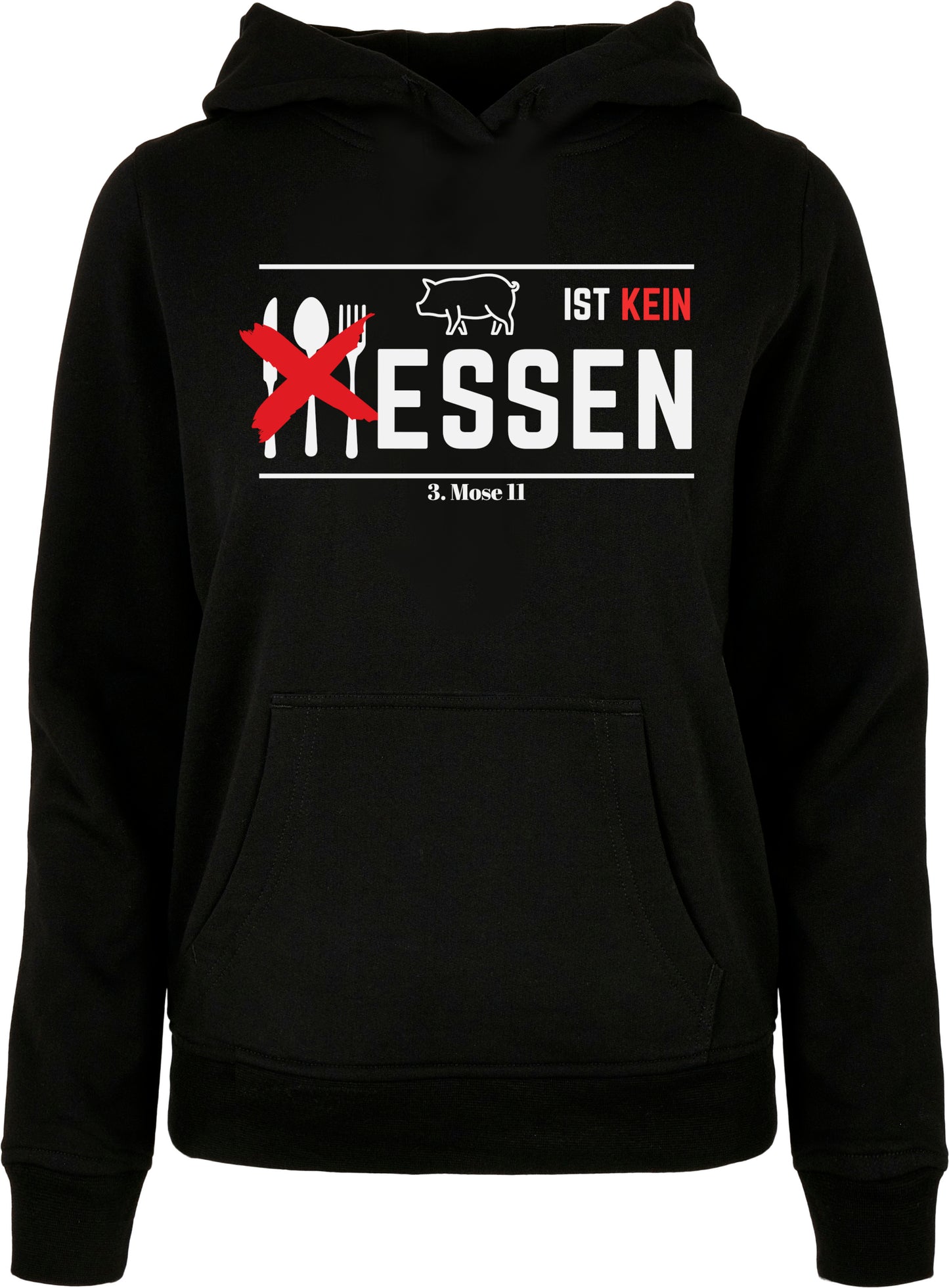 Hoodie „Schwein ist kein Essen“ – 3. Mose 11